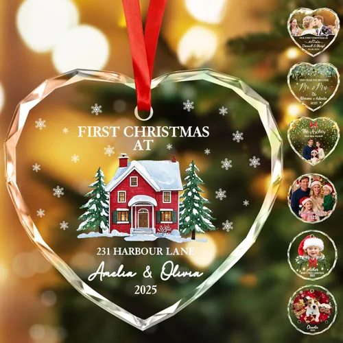 Miniatura 19 de Adornos de Navidad Personalizados Personalizados con Foto y Texto para Decoraciones de Árbol de Navidad, Regalos