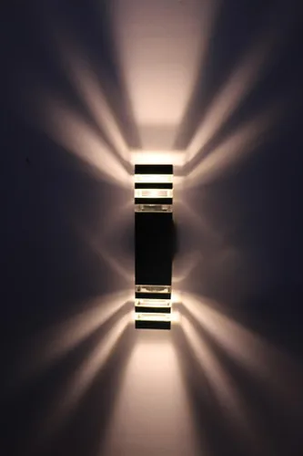 Miniatura 8 de 14W LED al aire libre impermeable montado en la pared luz E27 bombilla arriba/abajo lámpara accesorio blanco puro Color de la fuente de luz: blanco