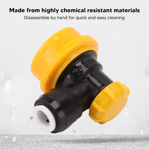 Miniatura 5 de Zerodis Manguera de agua, acoplador de bloqueo de conexión rápida, fácil de desmontar, a prueba de fugas, plástico para cerveza, adaptador