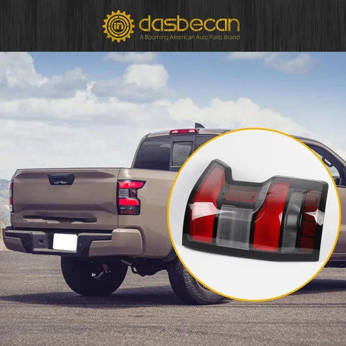 Miniatura 5 de Dasbecan Conjunto de Luz Trasera del Lado Derecho del Pasajero Lámpara Trasera Compatible con Nissan Frontier 2022 2023 2024