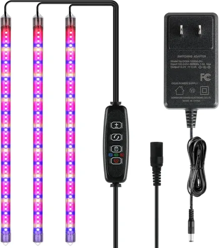 Miniatura 35 de iPower - Lámpara LED de crecimiento con espectro completo para plantas de interior, cuello de cisne ajustable, 2/3 modos de luz y 5/10 niveles rojo
