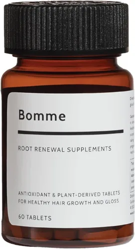 BLH308 Suplemento para el crecimiento del cabello para mujeres y hombres – 60 tabletas – Complejo botánico clínicamente evaluado – Hoja de caqui, té