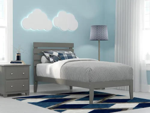 Miniatura 7 de AFI, Cama Oxford Queen con plataforma, color espresso
