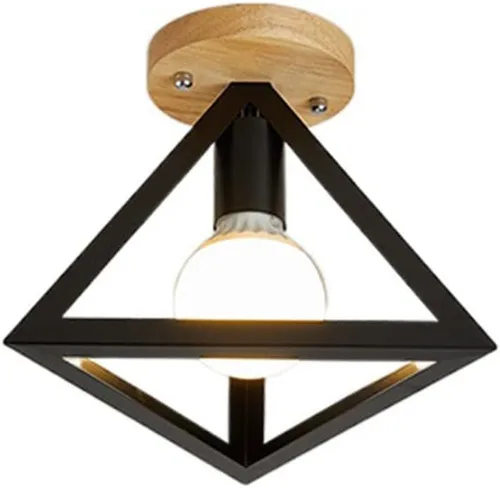 Miniatura 12 de RCIDOS Nordic - Lámpara de techo semiempotrada para el hogar, pasillo, montaje empotrado, E27, fácil de instalar, iluminación creativa para pasillo