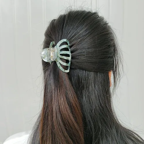 Miniatura 6 de 4 pinzas para el cabello, pinzas de acetato para mujeres y niñas, pinzas de mandíbula francesa, pinzas de pulpo, pinzas antideslizantes para cabello