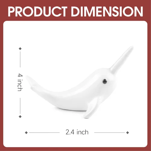 Miniatura 3 de Soporte para anillos de delfín blanco, bonita decoración, organizador de anillos pequeños, regalo único de delfín para mujeres, novia, novio