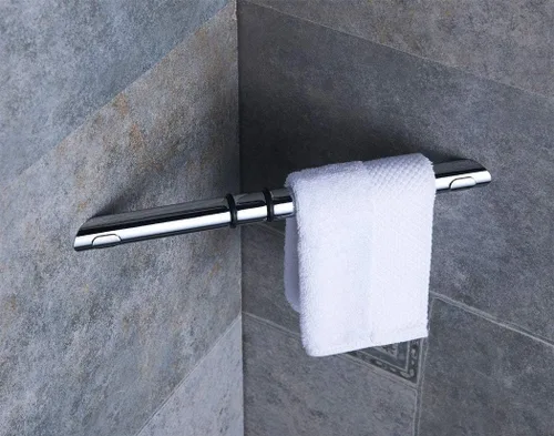 Miniatura 3 de Reposapiés de Ducha, Reposapiés de Ducha de Cromo para Afeitar Piernas, Taburete de Pie de Ducha Montado en la Pared, Esquina, Reposapiés de Latón