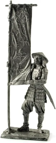 Miniatura 13 de General chino, dinastía Han. Escultura de metal. Colección 2.126 in (escala 1/32) Figura miniatura. Soldados de juguete de lata