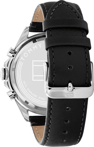 Miniatura 3 de Tommy Hilfiger Mens Stainless Steel Quartz Watch with Leather Strap