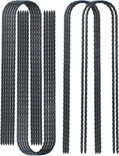 DTANX - Juego de 12 estacas de refuerzo de 12 pulgadas, anclajes resistentes para trampolín, estacas de jardín, anclajes de acero para tienda, color
