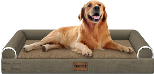 Miniatura 99 de Cama ortopédica lavable para perros medianos y grandes: cama con cojines de apoyo para perros medianos y grandes, cama impermeable de espuma tipo