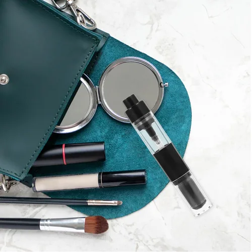 Miniatura 4 de Beaupretty Cepillo retráctil para rubor con botella recargable, cepillo de base de viaje para cosméticos en polvo