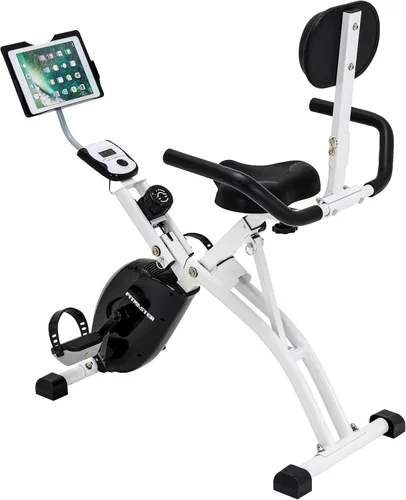 Miniatura 3 de Bicicleta estática plegable reclinada con respaldo alto y resistencia magnética, bicicleta estática reclinada para entrenamiento en casa