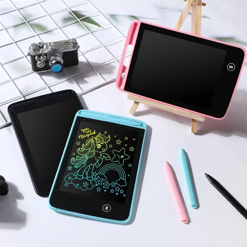Miniatura 7 de Zhehao 8 tabletas de escritura LCD de 6.5 pulgadas, tablero de dibujo colorido educativo para niños de 3 a 6 años, regalos de oficina