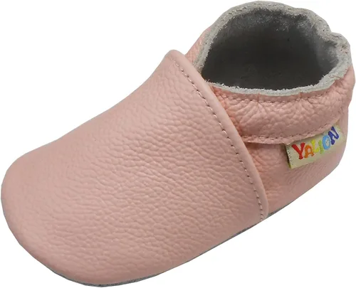 Miniatura 8 de YALION - Mocasines de cuero suave para bebés, niños y niñas, para gatear y dar sus primeros pasos
