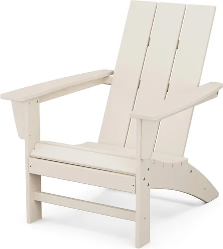 Silla moderna tipo Adirondack. Adirondack de Polywood, Aruba. Arena