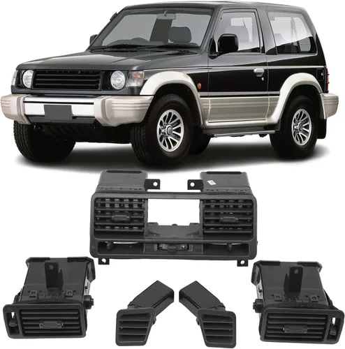 Miniatura 6 de Kit de ventilación de salpicadero 5 piezas de ventilación central, mb775268 compatible con pajero montero 1990 2004, actualización