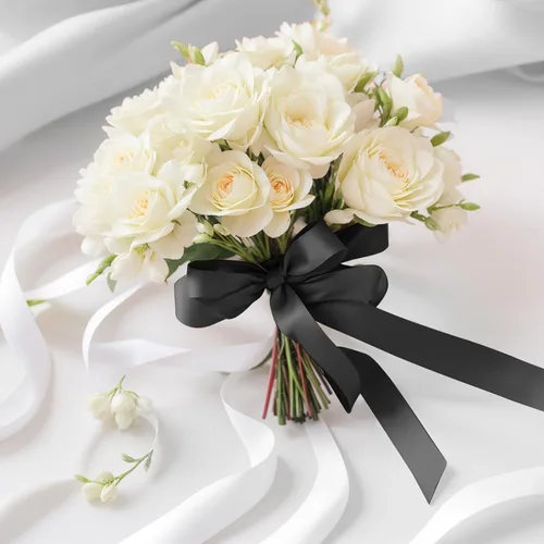 Miniatura 4 de Cinta negra de tela de satén de 1-1/2 pulgadas, cinta sólida de 50 yardas para envolver regalos, ramo de flores, corona, boda, decoración de fiesta