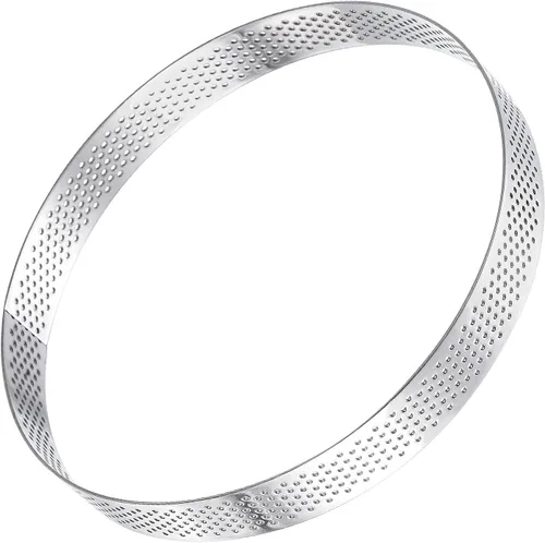 Miniatura 4 de uxcell Anillos Pequeños de Acero Inoxidable para Pasteles, Anillo Perforado de Mousse para Pastel de Cocina Horneado Resistente al Calor, 2.5