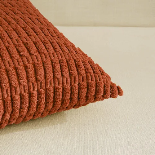 Miniatura 72 de Fancy Homi - Paquete de 2 fundas de almohada decorativas de color taupe de 22 x 22 pulgadas para sala de estar, sofá, cama, estilo rústico, bohemio