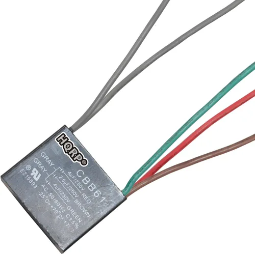 Miniatura 8 de HQRP Condensador compatible con ventilador de techo Hampton Bay 4.5uf+5uf+6uf 4-Wire CBB61