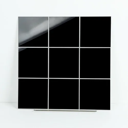 Miniatura 9 de Black Peel and Stick Backsplash Subway Tile, 12"x12", 6-Sheet Self Adhesive, Faux Ceramic, Glossy, 5.97 SQ.FT, For Kitchen Bathroom