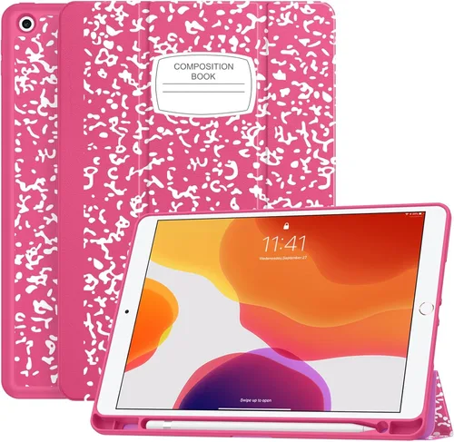Miniatura 28 de Soke - Funda para iPad de 9ª generación 2021/8ª generación 2020/7ª generación 2019 con soporte para lápices - Funda de protección premium a prueba