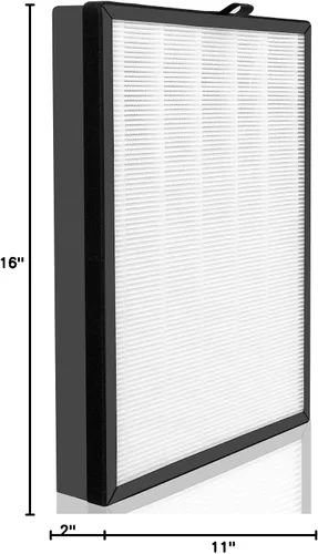 Miniatura 8 de Filtro HEPA H14 de repuesto compatible con purificador de aire Puroair 400, filtro de 4 etapas de carbón activado 3 en 1 limpieza de aire, 1 paquete