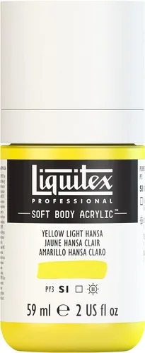 Miniatura 152 de Liquitex Professional Soft Body - Pintura acrílica, botella de 2 onzas (59 ml), blanco titanio Titanio Blanco