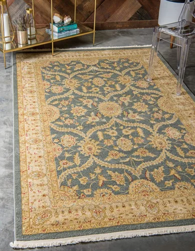 Miniatura 13 de Unique Loom Edinburgh Collection - Alfombra clásica oriental tradicional francesa con diseño floral inspirado en el campo