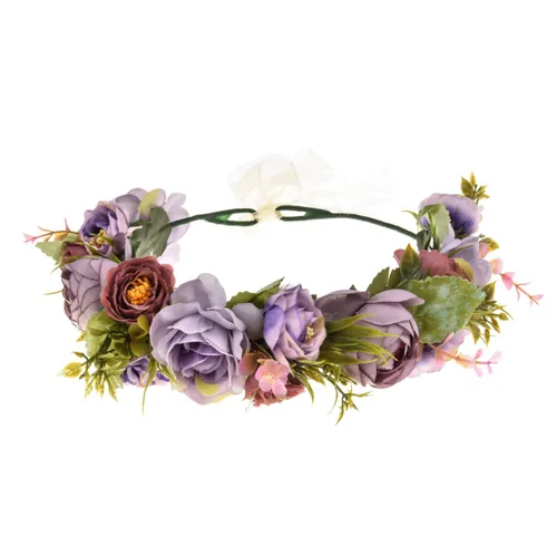 Miniatura 9 de Vividsun - Corona floral y ajustable para usar en bodas, festivales y sesiones de foto