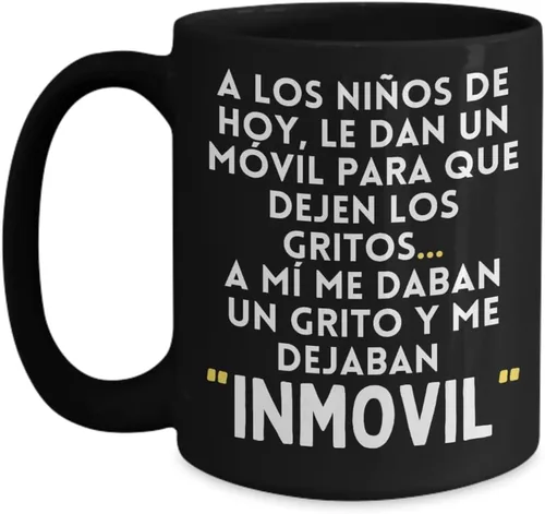 Miniatura 3 de Regalo para padres "Recuerdos de mí infancia" Taza negra de 11 oz Dia de la madre, taza de café para hombre o mujer 110z