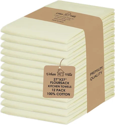 Miniatura 58 de Urban Villa Toallas de cocina 100% algodón, paquete de 6, altamente absorbentes, de secado rápido, súper suaves, de primera calidad, para cocina