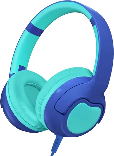 Miniatura 7 de ZIHNIC Auriculares con cable para niños, límite de volumen seguro de 85 dB para niños y niñas, almohadillas cómodas, diseño plegable