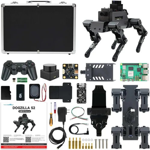 Miniatura 11 de Yahboom Raspberry Pi 5 Adultos AI Modelo Grande Robot Perro Python Programación 12 articulaciones Biónico Perro Mecánico DOGZILLA Reconocimiento