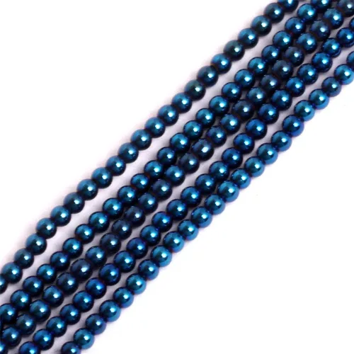 Miniatura 39 de GEM-Inside - Cuentas sueltas de hematita negra natural no magnética de 0.079 pulgadas, cuentas redondas de energía para fabricación de joyas, 15