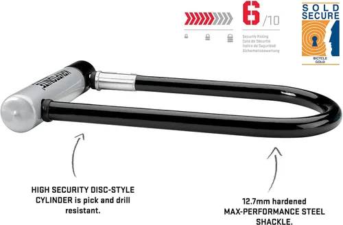 Miniatura 2 de Kryptonite Kryptolok - Candado en U, 1/2 pulgada (12.7 mm), con arco de cierre en U flexible. Bike-U-Lock