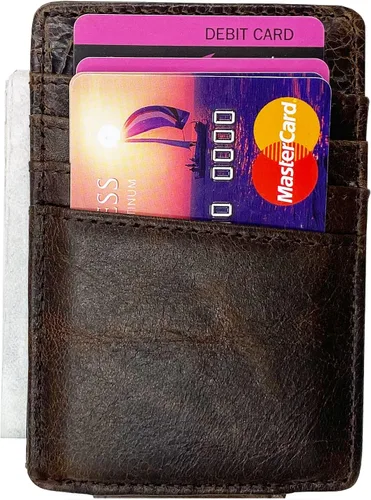 Miniatura 5 de broche para dinero, cartera con bolsillo frontal, cartera minimalista, para hombre