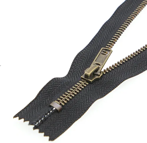 Miniatura 4 de Leekayer 3# Cremalleras de metal negro 9 pulgadas cierre 9.1 in cremallera de latón para coser jeans artesanías bolsa bolsillo paquete de 6