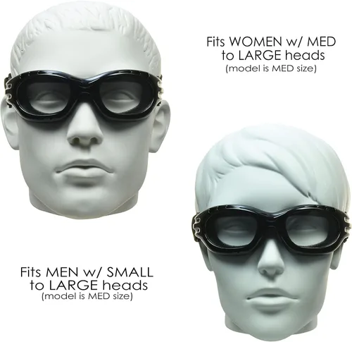 Miniatura 3 de Bikershades Gafas de Seguridad para Motocicleta para Hombre y Mujer. Lentes Polarizadas, Humo, Azul Espejado u Naranja, Lentes Amarillos