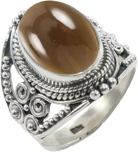 Miniatura 21 de Anillo de Plata Esterlina 925 para Mujeres con Piedra Preciosa Natural, Anillo de Compromiso de Plata Esterlina, Piedra Natal de Junio con Engaste