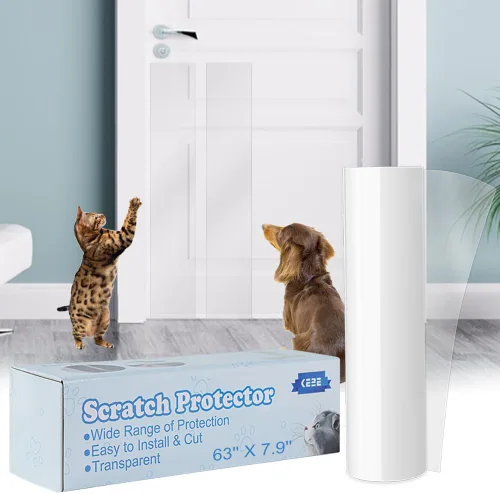 Miniatura 2 de KEBE Protector de arañazos para puerta, protege la pared de tus muebles con una cubierta transparente de alta calidad resistente para arañazos