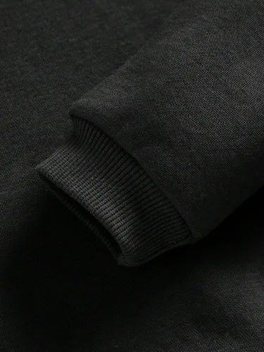 Miniatura 4 de Floerns Sudadera con capucha de manga larga con estampado gráfico de corazón para niñas