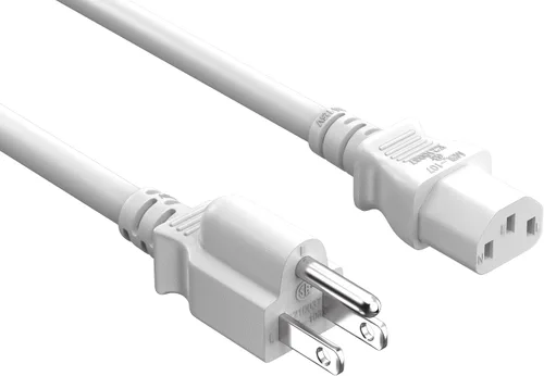 Miniatura 10 de Cable Leader Cable de alimentación de CA de 18 AWG, IEC320 C13 a NEMA 5-15P, cable de alimentación de 3 clavijas resistente de 125 V 10A/15 A