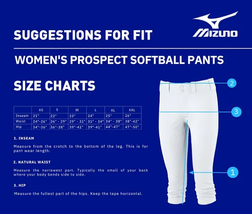 Miniatura 5 de Mizuno Prospect - Pantalón de softball 100% poliéster, práctica y juego recreativo