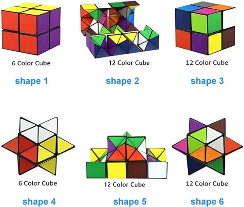 Miniatura 5 de Juguetes para niños de 8 a 12 años, juego de cubo mágico de estrella para niños de 9, 10, 11, 12 años, juguete clásico de cubo infinito