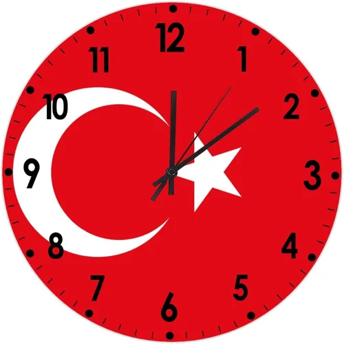 Miniatura 535 de Cheyan Reloj de pared con bandera de Canadá de 12 pulgadas, silencioso, sin tictac, de PVC, funciona con pilas, reloj redondo decorativo, regalo