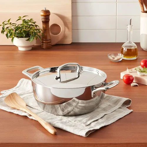 Miniatura 2 de Cuisinart Horno Holandés Clásico Francés de Acero Inoxidable Tri-Ply de 4.5 Cuartos con Tapa