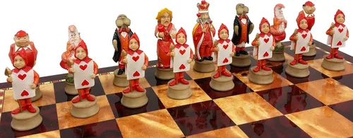 Miniatura 5 de Alicia en el país de las maravillas Fantasy Chess Men Set - NO Board