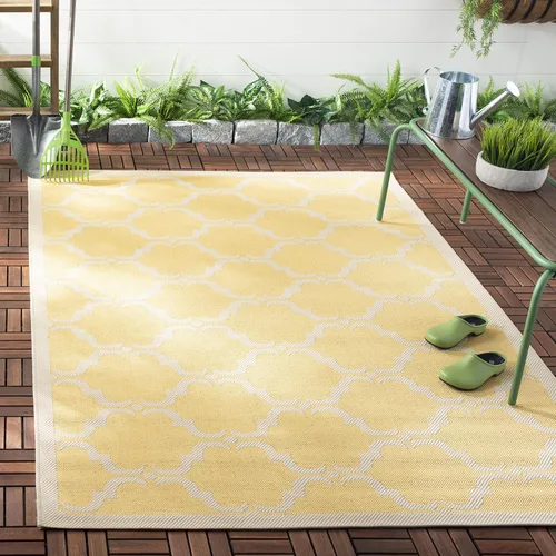Miniatura 53 de SAFAVIEH Alfombra lavable al aire libre Courtyard Collection - 9 x 12 pies, beige y terracota, no desprende pelusa y fácil limpieza, ideal